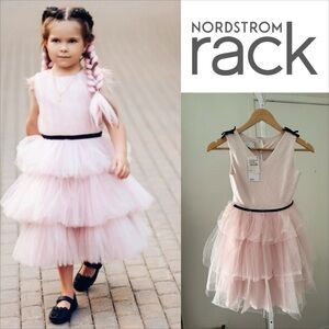 Nordstrom Rack Pink Tulle Layered Dress. Size 10